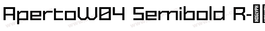 ApertoW04 Semibold R字体转换 ApertoW04 Semibold R字体转换